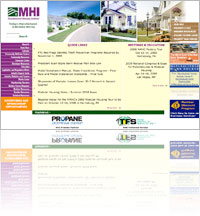 A snapshot of Manufactured Housing Institute (MHI) website