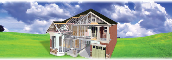 A set of images represents different stages of Genesis Turn-Key Technology Platform for Light-Steel Framing