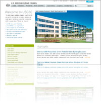 A Snapshot of Green Building Council (USGB) website